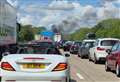 M20 blocked by ‘massive’ vehicle fire