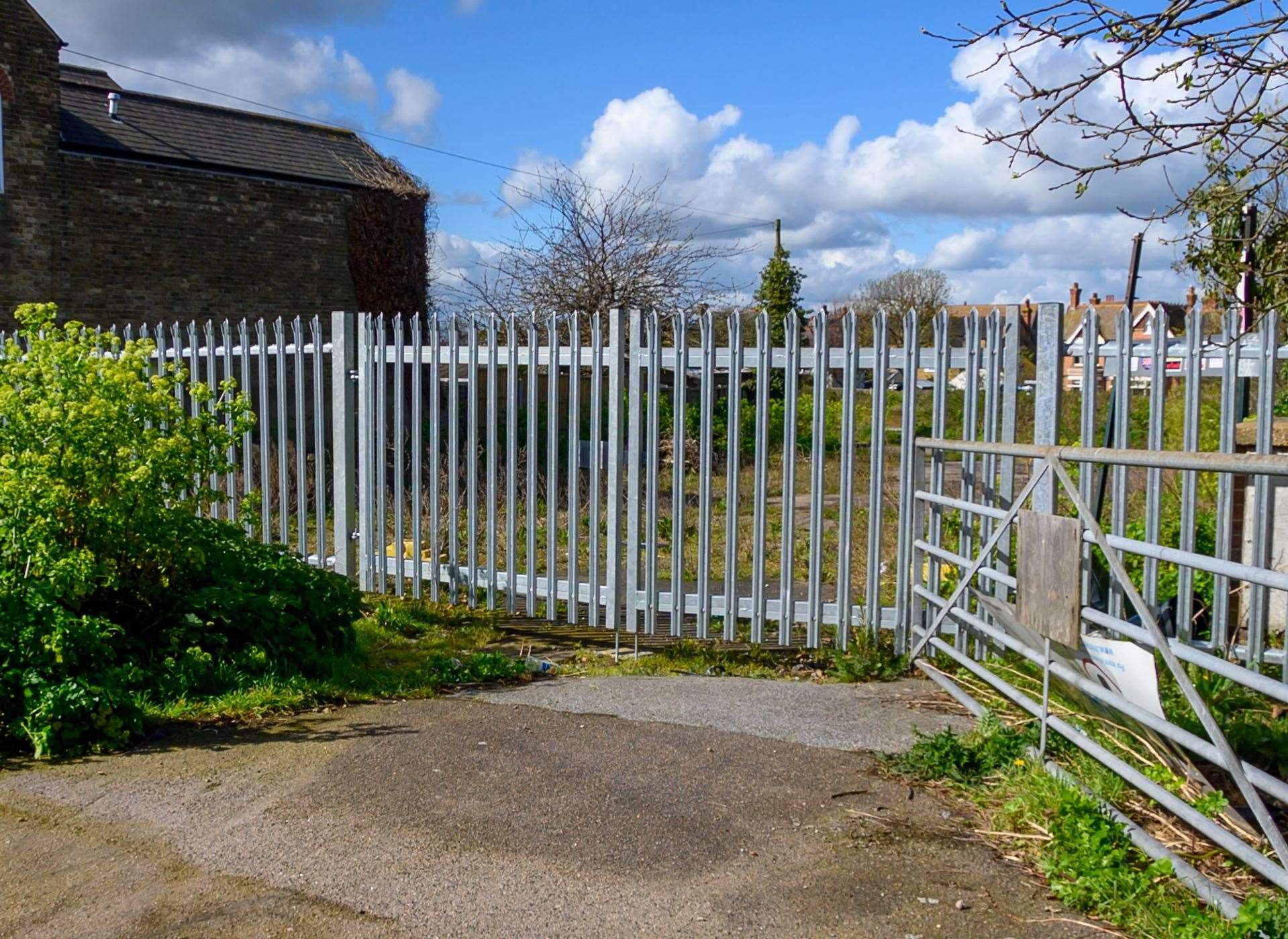 Canterbury City Council erected spiked metal gates at the entrance to Kent Close in Beacon Road, Canterbury. Picture: Pete's Photography, Herne Bay